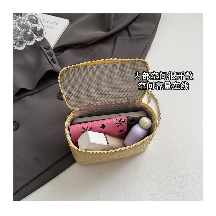 IELGY Diamond Chain Diamond Small Square Bag All-Match Shoulder Messenger Bag