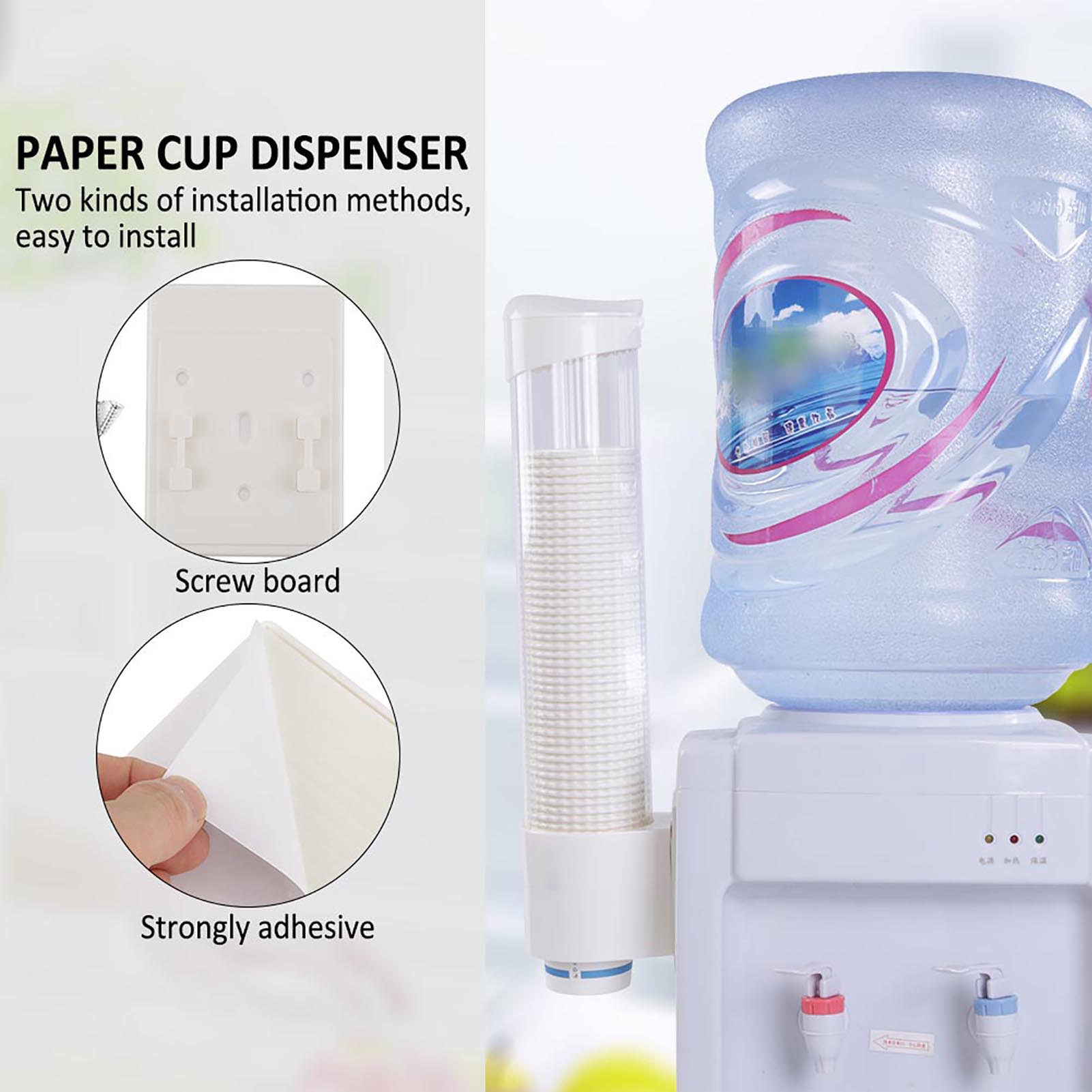 

6080 Cups Paper Plastic Cup Dispenser One Touch Button Cup Holder белый