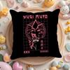 Y-Yugioh S-Stickers Cushion Cover Short Plush Double-Sided Printing Home Machine Washable In Warm Winter Pillow Case