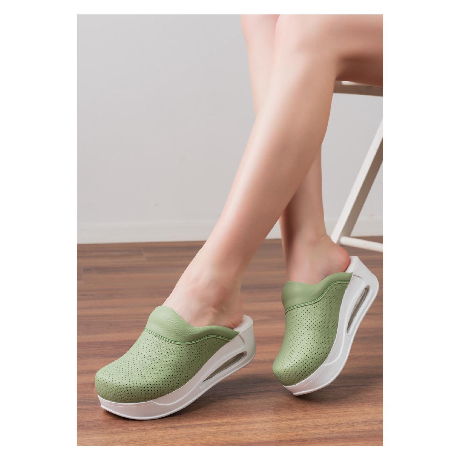 

Green Women s Full Orthopedic And Anatomical Doctor Nurse Hospital Cook Sabo Slippers