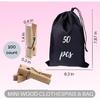 Small Clothes Pin, Mini Clothesp, 100 PCS Mini Clothes P Wooden with Storage Bag, Small Clothes P for Photos, Crafts, Hanging Clothes, Baby Shower,