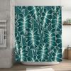 Green Leaves Shower Curtain Waterproof Bath Decorative Printing Bathroom Decor  International Shipping Available