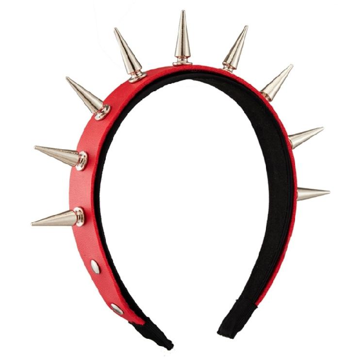 Rivets Headband Punk Headbands Rock Headwear Gothic Leather Hair Hoop Steampunk Rivets Hair Band Hairpieces for Party