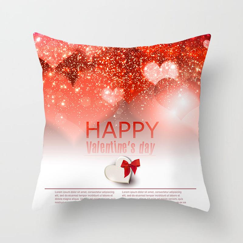 New Valentine's Day Pillowcase, Holiday Gift Home Decoration Pillow Cushion Cover, Love Pillow