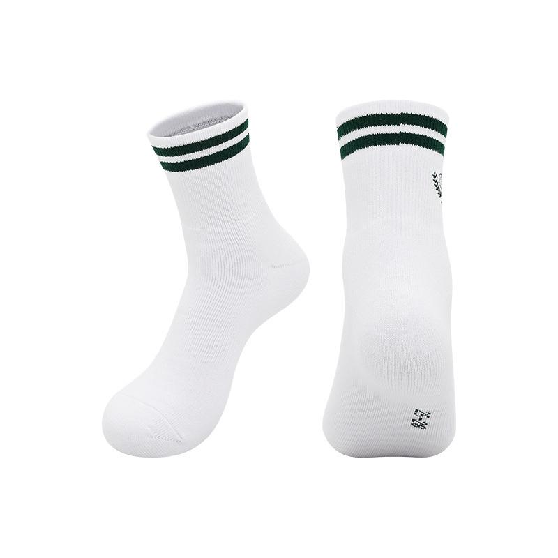 Professional Badminton Socks Thickened Towel Bottom Non-Slip Sports Socks Running Cotton Sweat-Absorbing Breathable Tennis Mid-Tube Socks