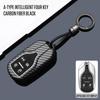 Car Carbon Fiber KeyChain Cover Case Holder For Maserati Ghibli Levante GT GC Le Key Holder Chain Protector Car Styling