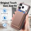 Für iPhone 17 Pro Hülle Abnehmbare Magnetische Kartenfachtasche Leder Handy Rückseite