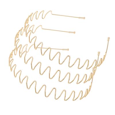 3Pcs/Set Fashion Simple Curve Metal Hairband For Women Hair Accessories Headband Girls Headwear