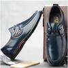 Casual Leather Shoes Men's Business Dress Lace Up Leather Shoes