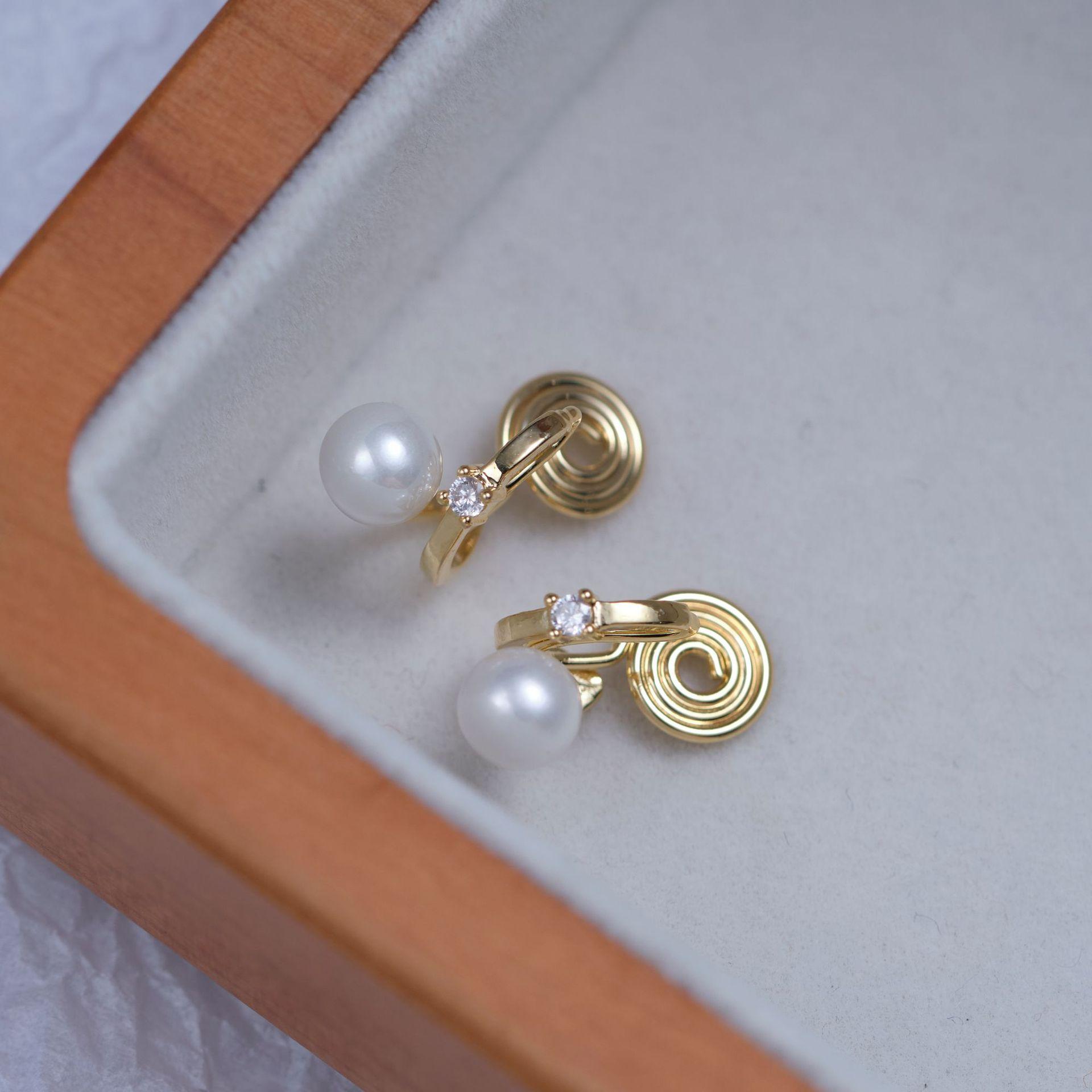 

Серьги-клипсы без ушей с искусственным жемчугом и москитной сеткой, роскошные женские серьги без пирсинга, новые серьги