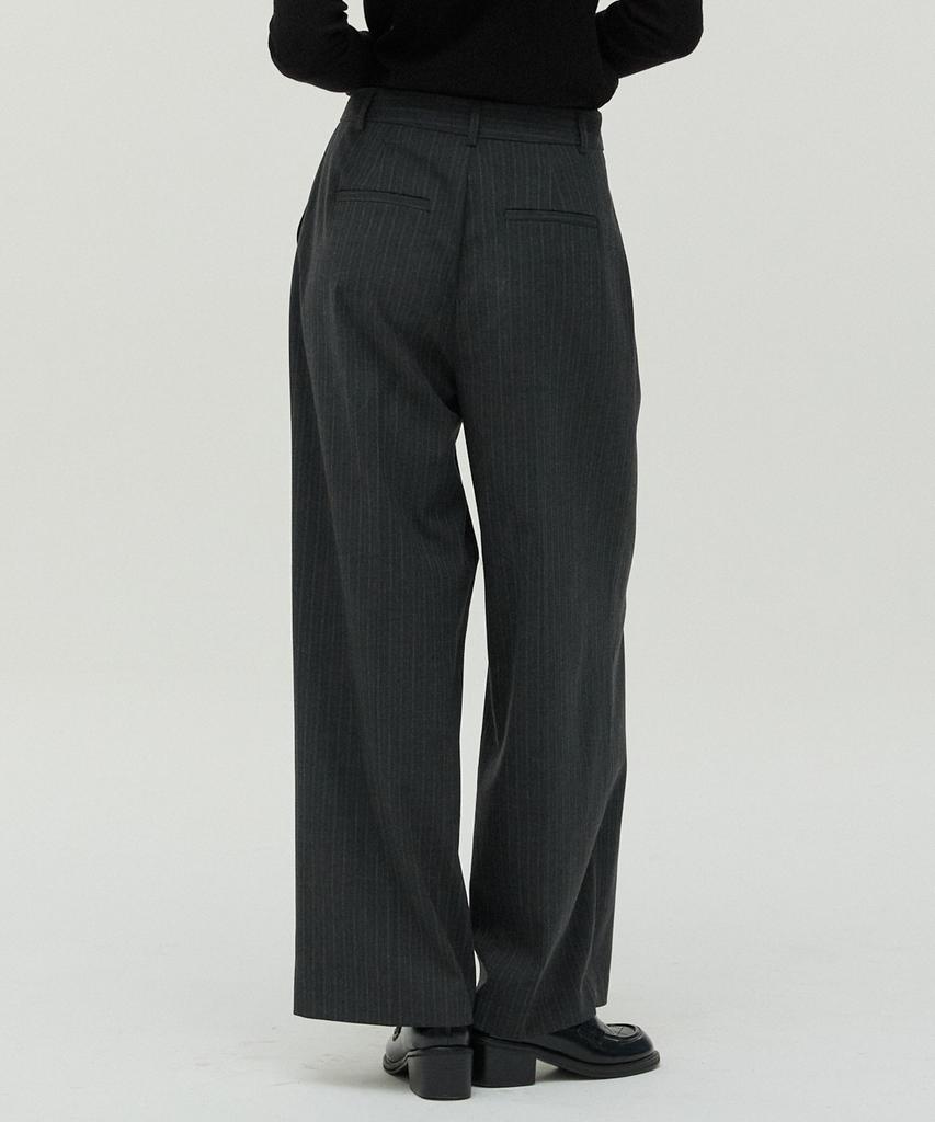 NEW LOOKY Modern Two-Tuck Pants _Charcoal Gray