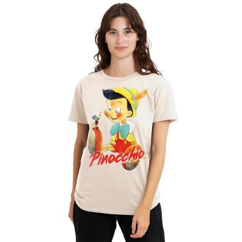 Pinocchio Unisex Adult Watercolour T-Shirt