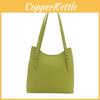 Solid Simple Color Gold Letter Printed Women Casual Tote Bag For Daily Use