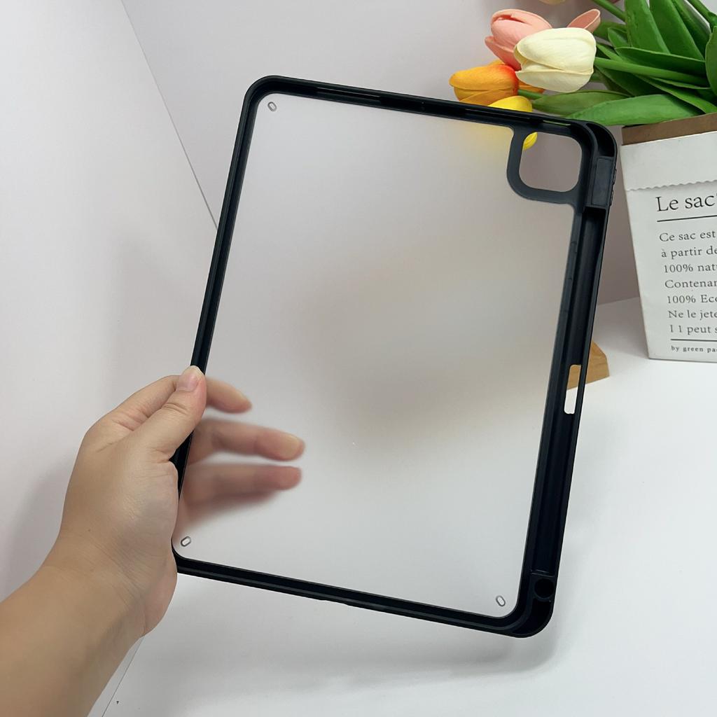 Tablet Case For iPad Pro 11 (2022)/(2021)/(2020)/(2018),Acrylic+PC Matte Cover with Pencil Holder