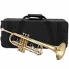 Trumpet Standard Bb Brass with Gloves Wiping Cloth Musical Instrument Equipment