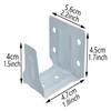 Shamjina 4x Center Support Bracket Iron Low Profile Holder for