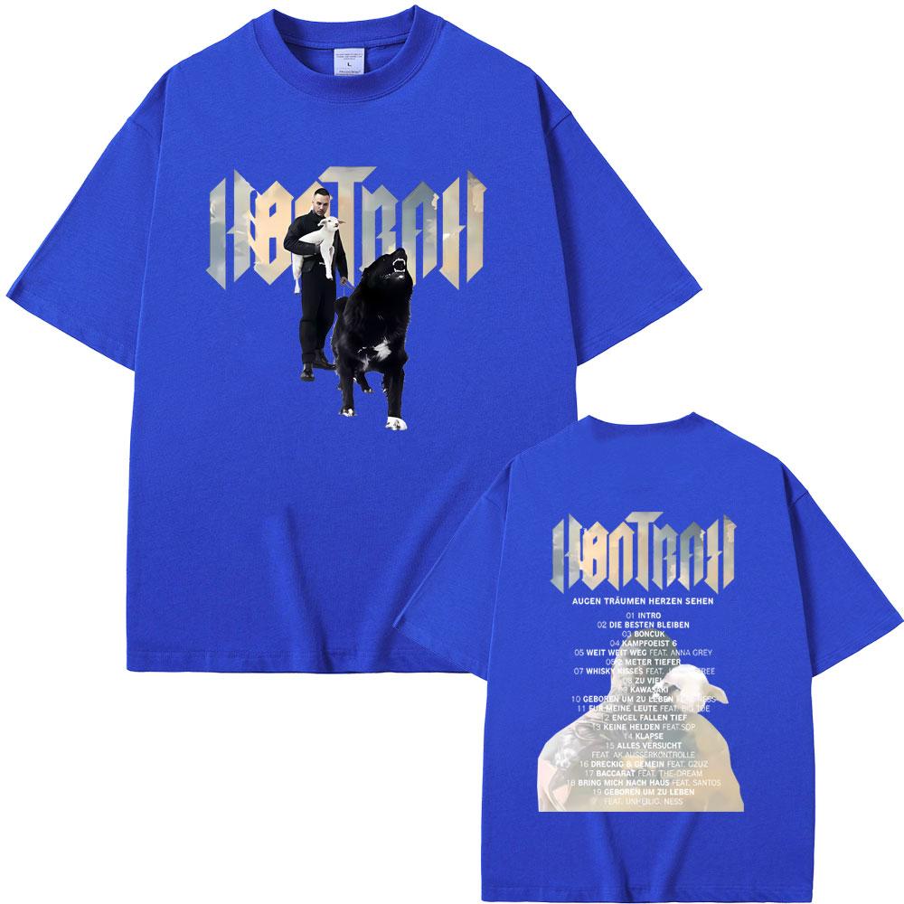 Rapper Kontra K Augen Traumen Herzen Sehen Album Graphic Tshirt Men Women Hip Hop Fashion Pop Music T Shirt Man Cotton Tshirts
