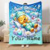 Custom Name "Space Adventure Winnie" blanket for Couch & Bed, Plush Cozy Fuzzy Blanket Super Soft & Warm Blankets for Fall and Winter. 0908427