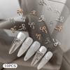 10Pcs Kawaii Bowknot Metal Gold Silver Nail Charms 3D Alloy Bow Tie Jewelry Nail  Decoration Manicure Accessories
