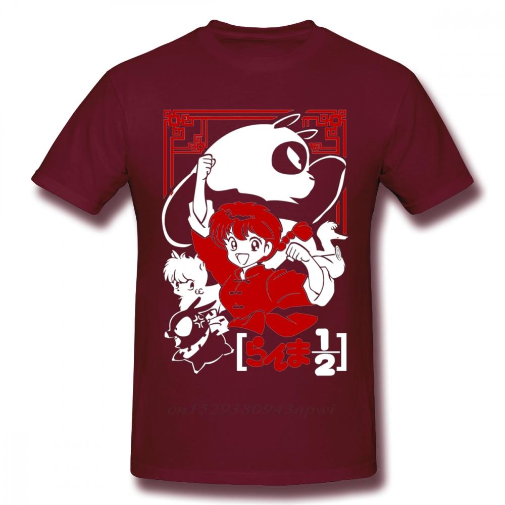 

Панк Рок Мужская Футболка Мужская Ranma 12 Футболка Парни Мода Уличная Одежда Круглый Вырез Модный Дизайн Футболка S