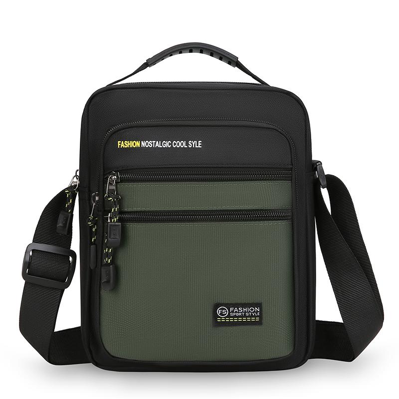 Borsa a tracolla da uomo, borsa a tracolla singola, grande capacità, borsa portaoggetti, moda, multi-tasche, borse a tracolla da lavoro