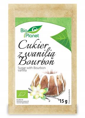 Cane Sugar SUGAR WITH VANILLA BOURBON ORGANIC 15 G - BIO PLANET