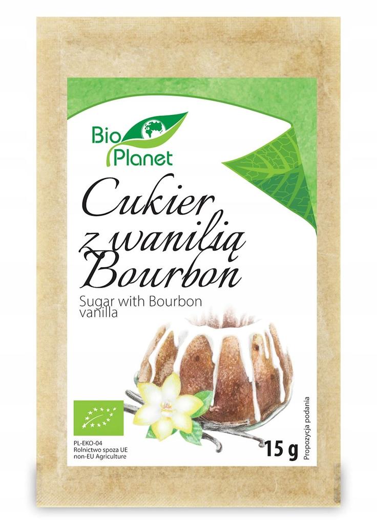 Cane Sugar SUGAR WITH VANILLA BOURBON ORGANIC 15 G - BIO PLANET