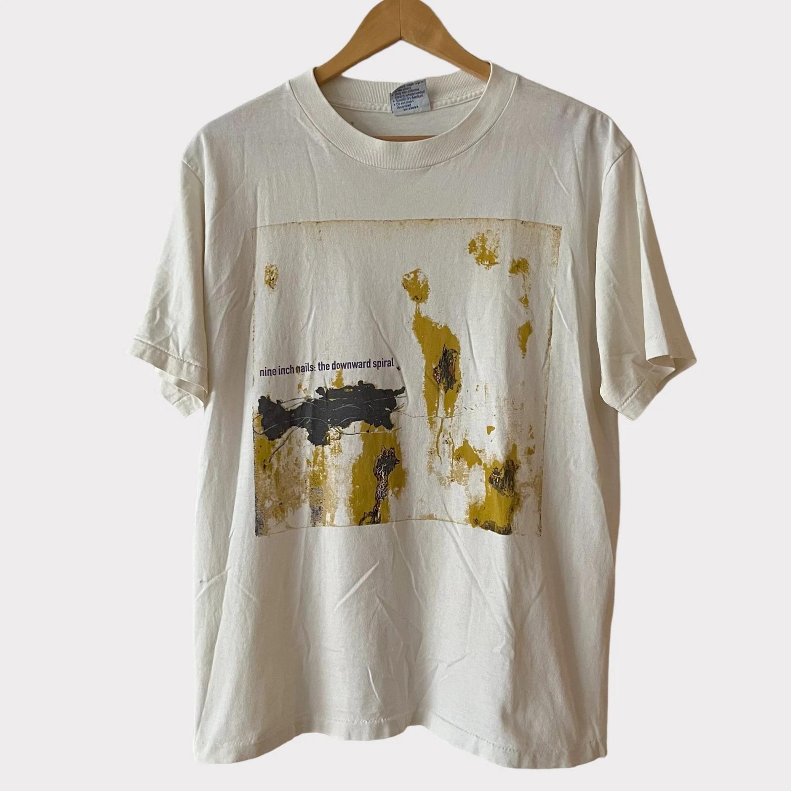 1994 Nine Inch Nails The Downward Spiral Vintage Cotton Unisex Tshirt KH7407 M