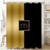 Green Butterfly Leaf Shower Curtain Beautiful Floral Pattern Decorative Bath Mat For Bathroom Water Resistant Fabric Easy Instal