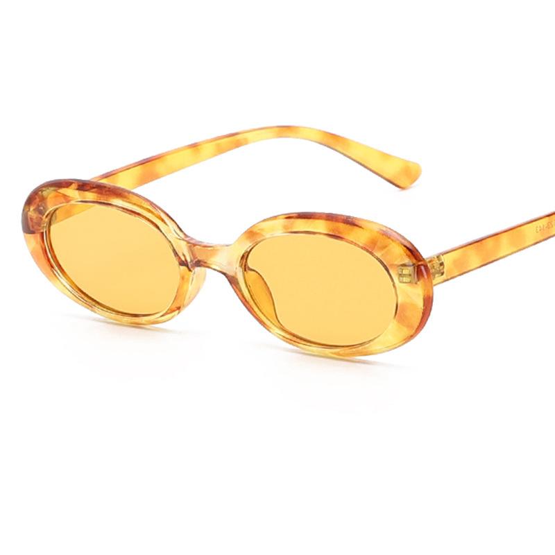 Trend Oval Retro Small Frame Sunglasses Sunglasses Women Candy Colored Glasses Men