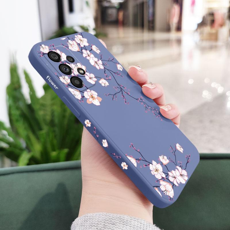 Plum Blossom Phone Case For Samsung A17 A16 A06 A54 A34 A24 A14 A15 A25 A35 A55 A73 A53 A33 A23 A13 A72 A52 A32 A22 4G 5G