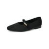 Retro Single-strap Shallow Opening Flat Single Shoes for Women