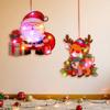 Shining Brightly Christmas Santa Claus LED Ornaments DIY Luminous Decorations  Party Decor