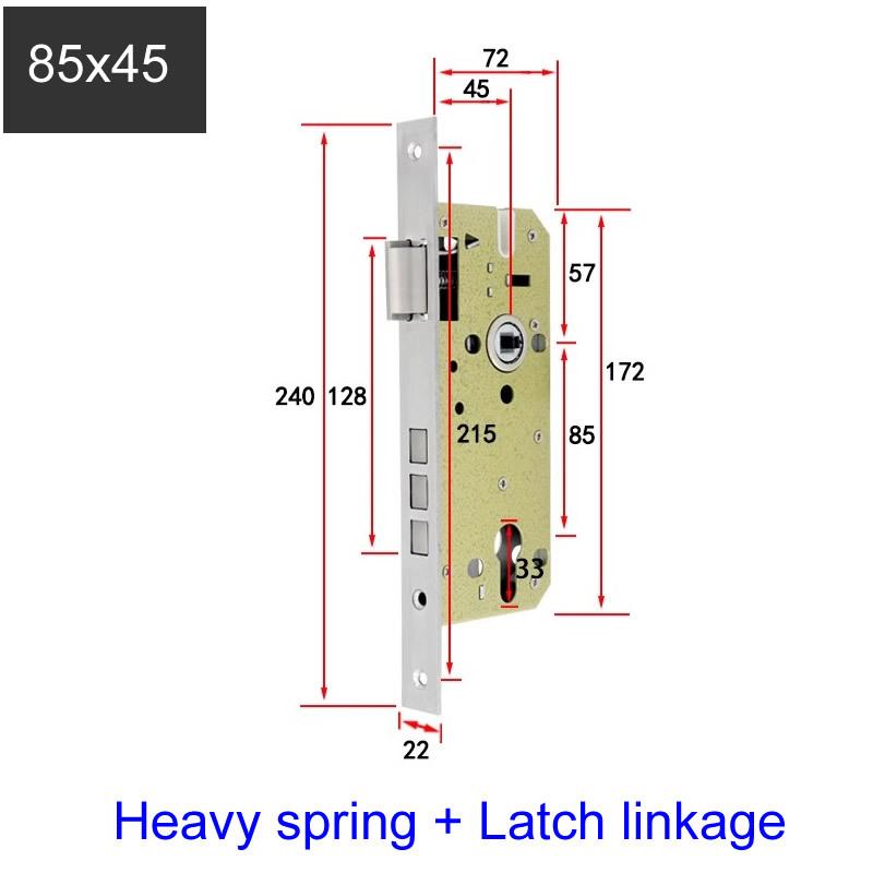 8540 lock body, indoor wooden door lock accessories 8545 bearing 8550 mute 8560 lock body for 32mm cylinder