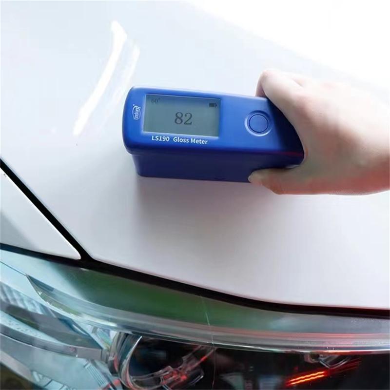 Linshang LS190 60 Degree Digital Sheen Glossmeter Gloss Meter Tester Checker Unit 0-200GU for Car Paint Marble Paper Plastic