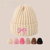 Knit Hat With Butterfly Bow For Winter Warmth And Outdoor Comfort For Women