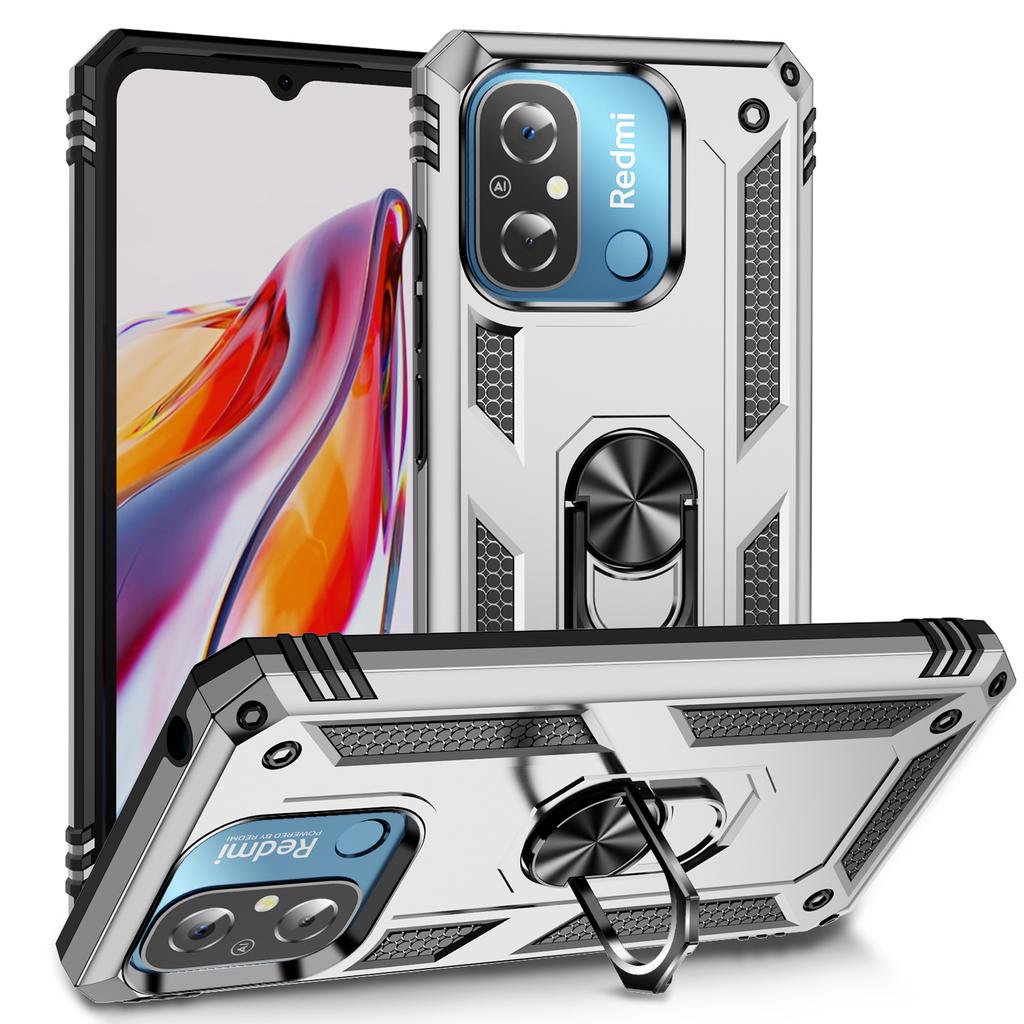Shockproof Armor Bumper Case For Xiaomi Redmi Note 12 11 10 Prime 9 Pro Max 11S 11T 10T 9T 10C 9S 10S 5G 9A 9C Metal Ring Case