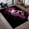 Ula Cartoon Flannel Printed Carpet, Home Sofa Decoration for Living Room & Bedroom, Non‑Slip Play Flannel Floor Mat for Game Room
