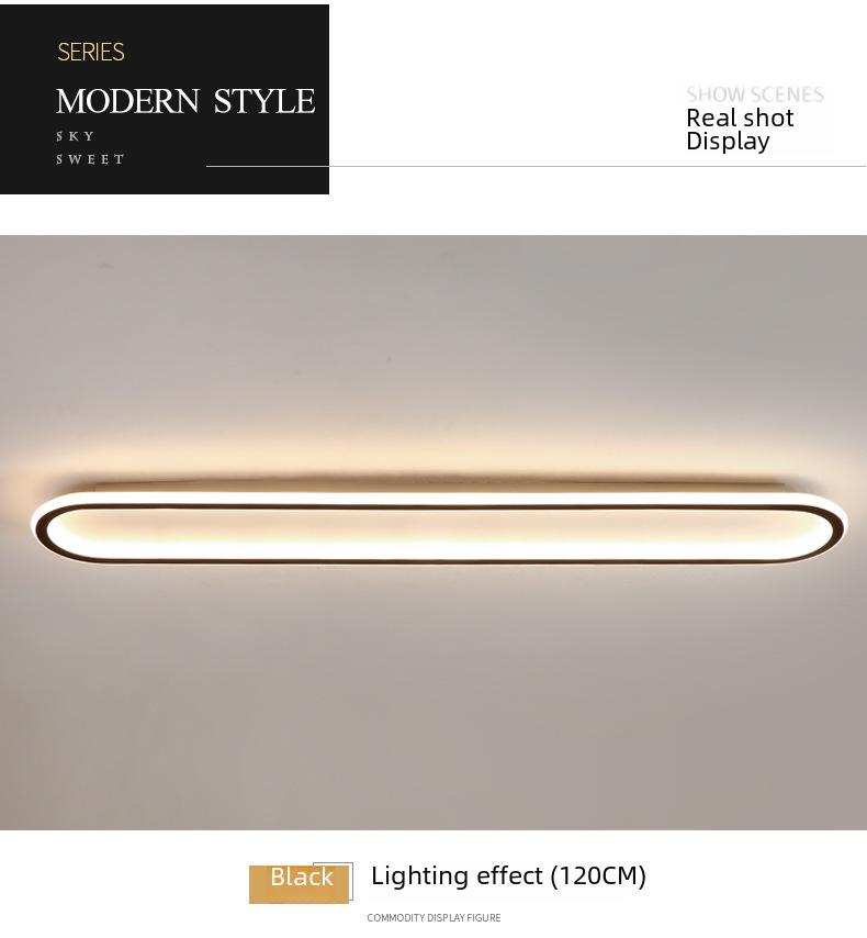 2024 Modern Long Strip Ceiling Light for Hallway, Bedroom, Dining Room, Balcony, Walk-in Closet, and Staircase
