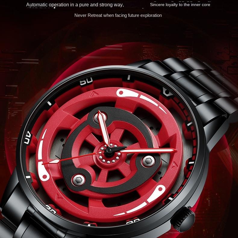 SVJ Uhr Herren Radaugen Modifizierte rotierende wasserdichte Räder Lokomotive Seele Herrenuhr Quarzuhr