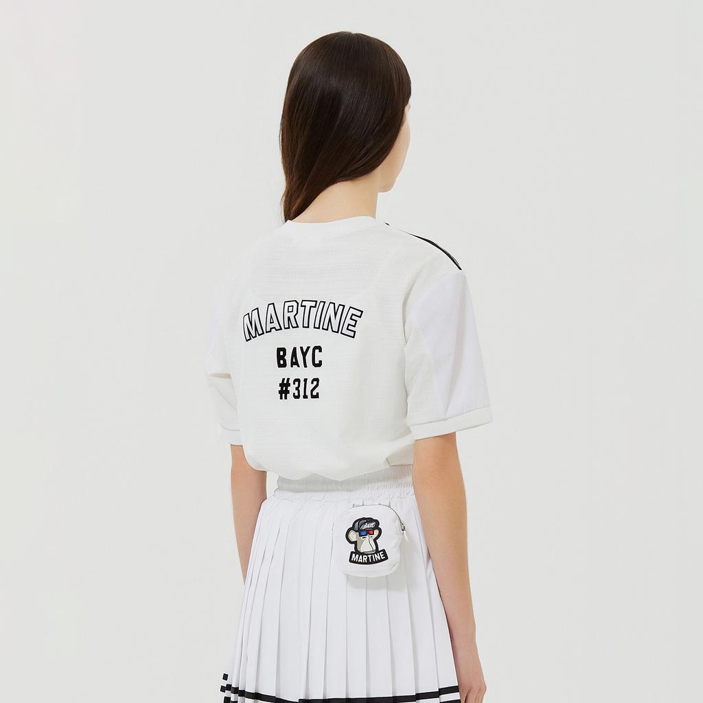 Martine Golf Collaboration V Neck Anorak_White