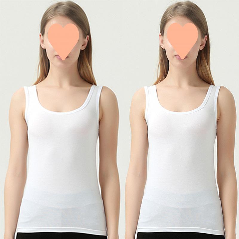 Женская весенне-летняя хлопковая облегающая майка-камисоль - Сексуальная тонкая базовая майка L (100-110 jin)