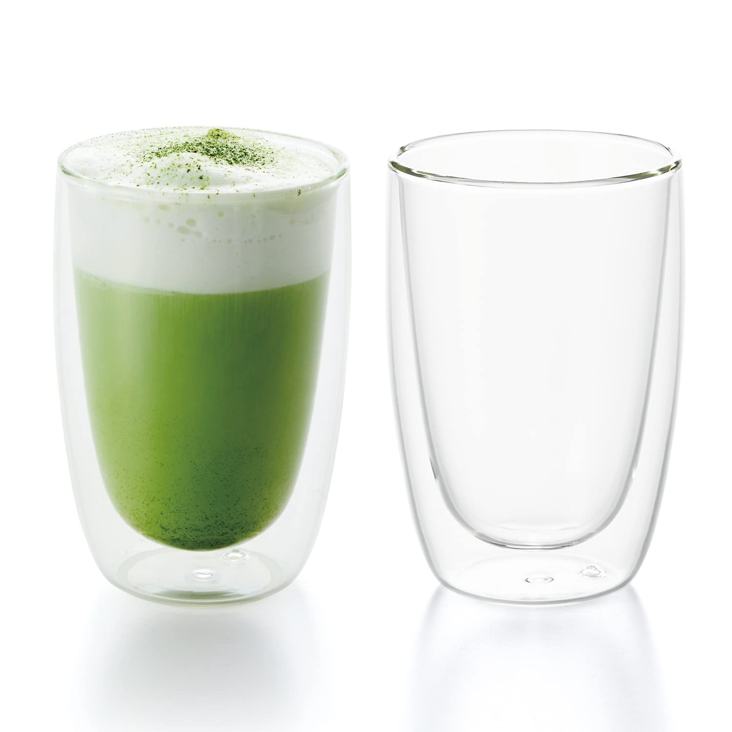 

Dolce Duo Pair Keeps Drinks Hot or Gift Set Double-Wall Glasses, 230ml, Double-Walled, Heat-Resistant Glass, Cold, (AQ-1640)