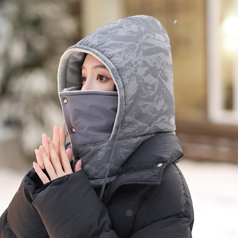 Hut weibliche Winter Reiten Elektrofahrzeug warm verdickte Baumwolle Hut männlich Winddicht und kalt Maske Winter Lei Feng Hut