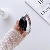 Cinturino in Acciaio Inossidabile da 20mm Cassa con Diamanti Per Samsung Galaxy watch 7 6 5 pro/4-6 classic 46/42mm/Active 2 cinturino per orologio