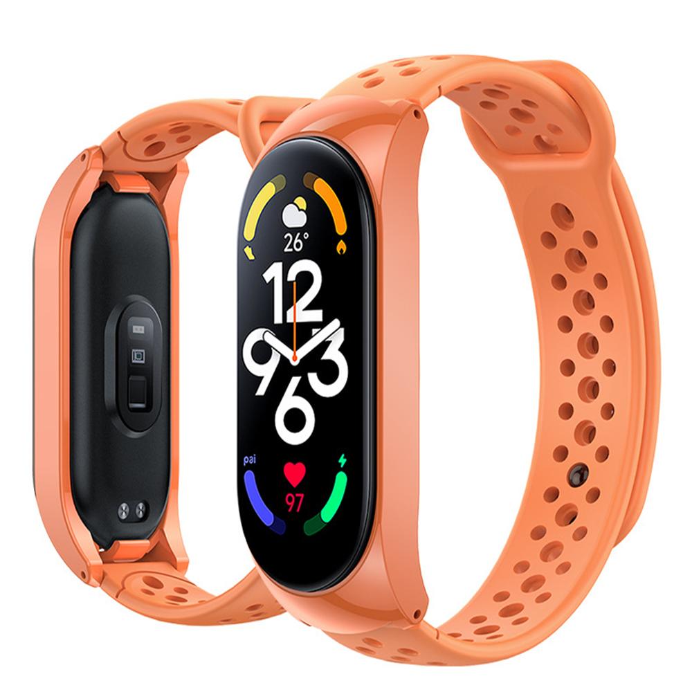 Sport Watch Bands For Xiaomi Mi Band 7 /8Bracelet Silicone Smart wristband Miband 4 Belt pulseira correa mi band 3 4 5 6 strap