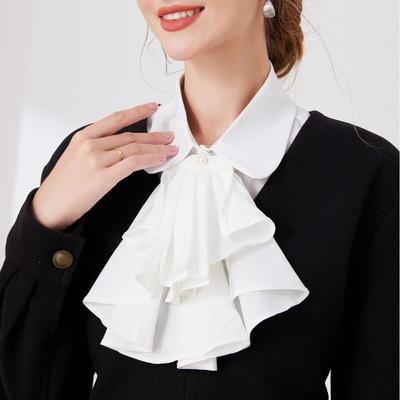 Ruffle Fake Collar Blouse Half Shirt Accessories Decorative Elegant Faux