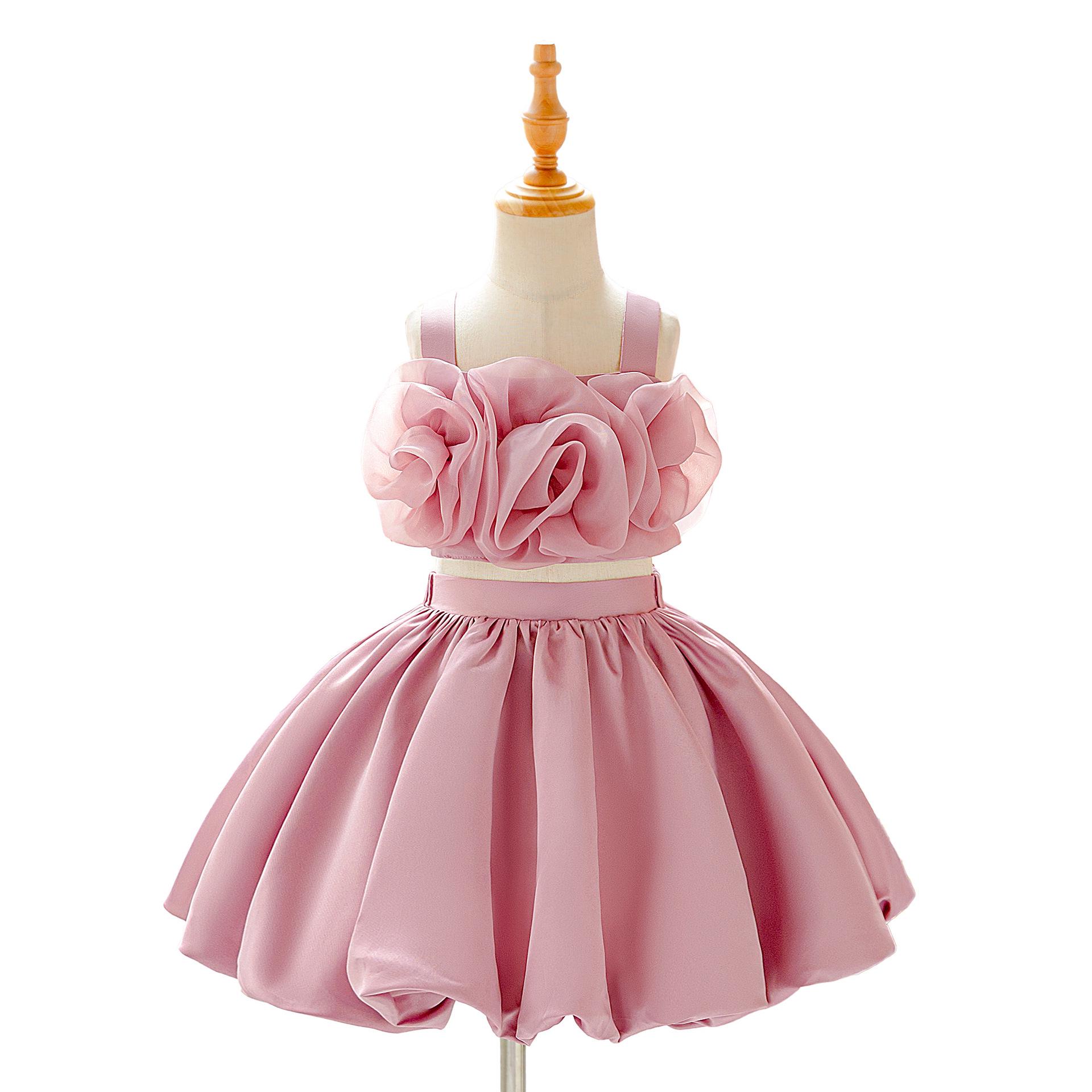 Девочковое 3D-платье с цветами и пышной юбкой – Праздничное и вечернее платье принцессы, 2025 150cm / 8 Years