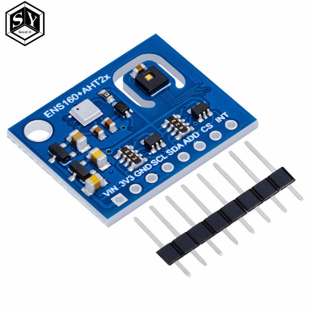 ENS160+AHT21 CARBON Dioxide CO2 eCO2 TVOC Air Quality And Temperature And Humidity Sensor Replace CCS811 For Arduino
