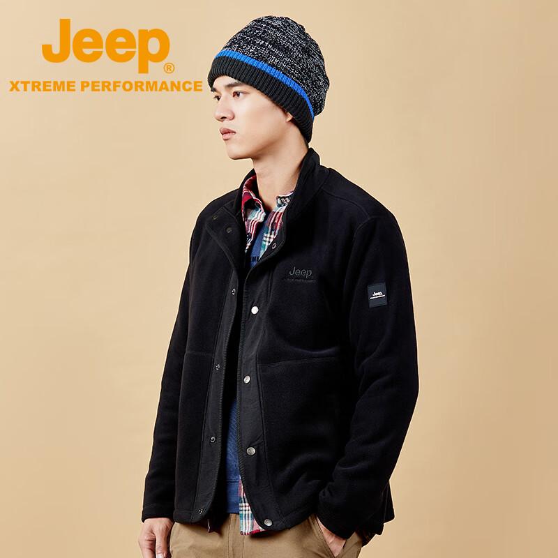 Jeep Men's Waterproof Outdoor Fleece Jacket